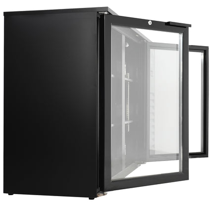 BARKOELER 2 GLASDEUREN ZWART 305L LED