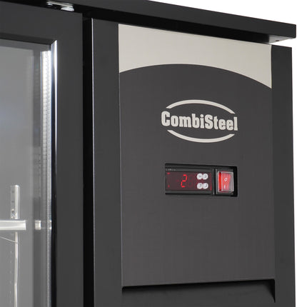 BARKOELER 4 GLASDEUREN ZWART 636L LED