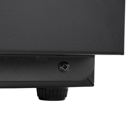 BARKOELER 3 GLASDEUREN ZWART 470L LED