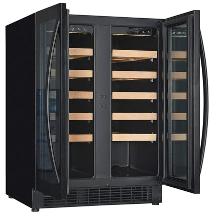 WIJNKOELKAST 2 DEUREN 100L DUAL ZONE