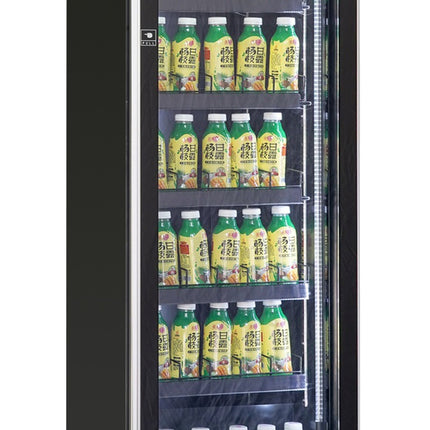 KOELKAST 1 GLASDEUR ZWART