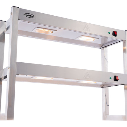 ETAGERE HALOGEEN VERWARMD 2 NIVEAUS 900 DEMONTABEL