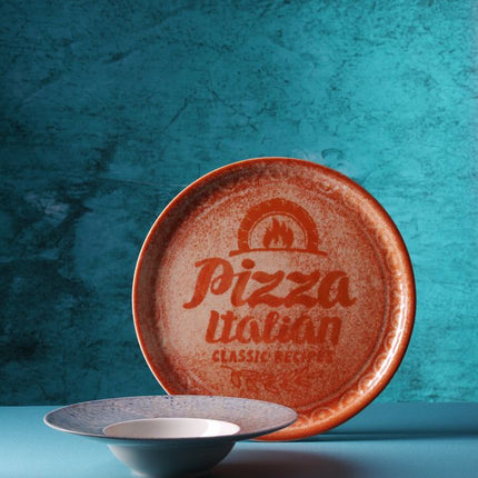Pizzabord Recipe Collection Rood, HENDI, Rood, âŒ€330mm