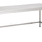 Inox werktafel open onderstel
