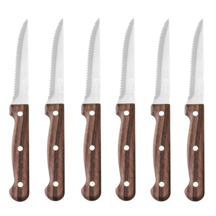 Steakmes - 6 stuks, HENDI, Profi Line, Bruin, 6 st., (L)210mm