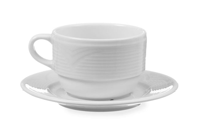 Schotel voor koffiekop, cappuccino kop en mok, HENDI, âŒ€150mm
