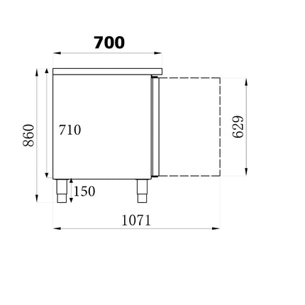 700 KOELWERKBANK 3 DRS