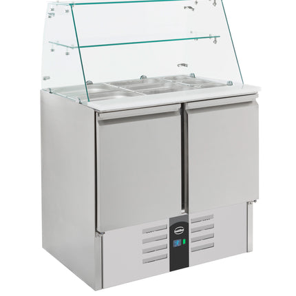 GEKOELDE SALADETTE GLASOPSTAND 2 DRS