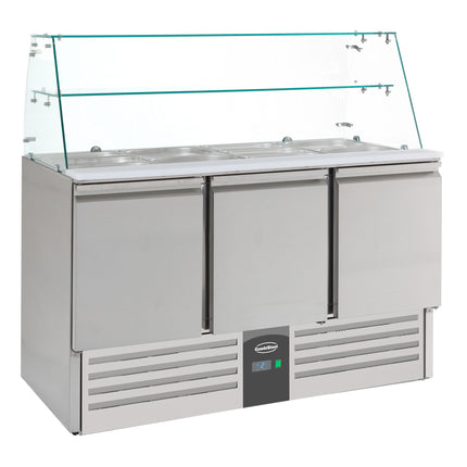 GEKOELDE SALADETTE GLASOPSTAND 3 DRS