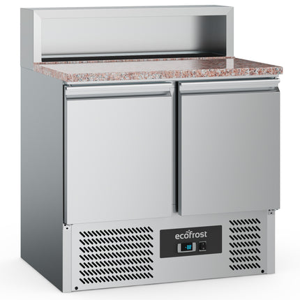 PIZZAWERKBANK 2 DEURS 5x1/6GN PAN