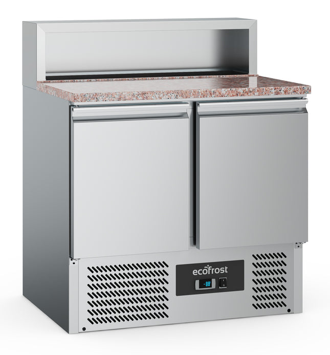 PIZZAWERKBANK 2 DEURS 5x1/6GN PAN