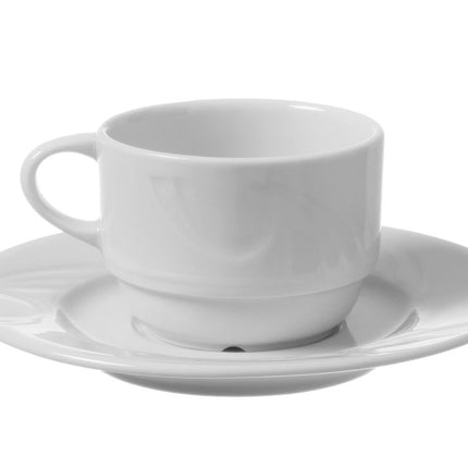 Schotel voor koffie en cappuccinokop, HENDI, âŒ€149mm
