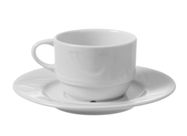Schotel voor koffie en cappuccinokop, HENDI, âŒ€149mm