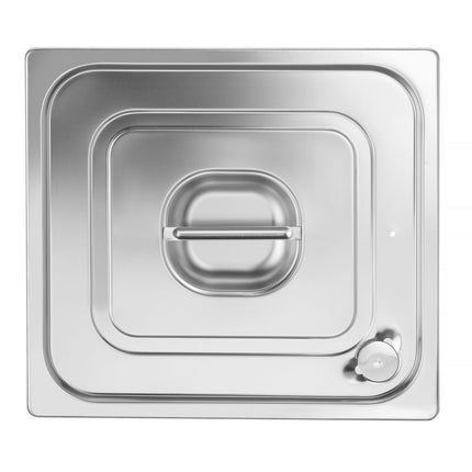 Deksel voor GN containers met siliconenrand, HENDI, Profi Line, GN 2/3, 354x325mm