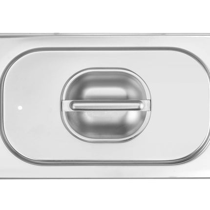 Deksel voor GN containers met siliconenrand, HENDI, Profi Line, GN 1/4, 265x162mm