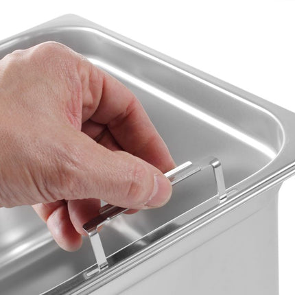 GN container met intrekbare handgrepen, HENDI, GN 1/1, 14L, 530x325x(H)100mm