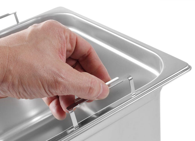GN container met intrekbare handgrepen, HENDI, GN 1/1, 14L, 530x325x(H)100mm