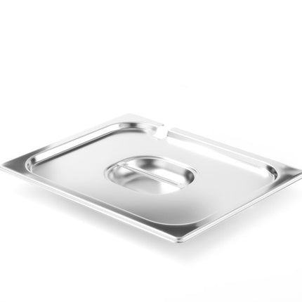 Deksel voor GN containers met lepeluitsparing, HENDI, Profi Line, GN 1/2, 265x325mm