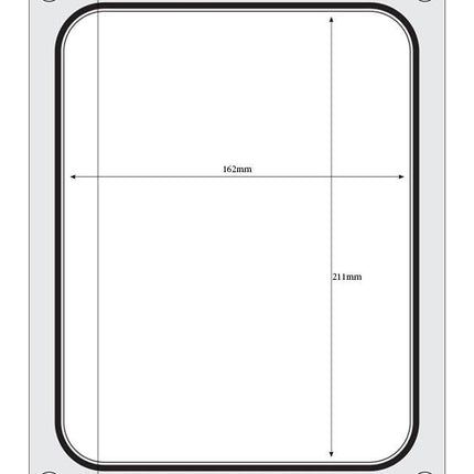 Traysealer matrix, HENDI, container 227x178 mm