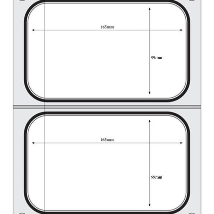 Traysealer matrix, HENDI, 2x container 178x113 mm