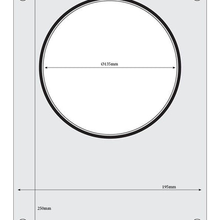 Traysealer matrix, HENDI, soepcontainer 165 mm