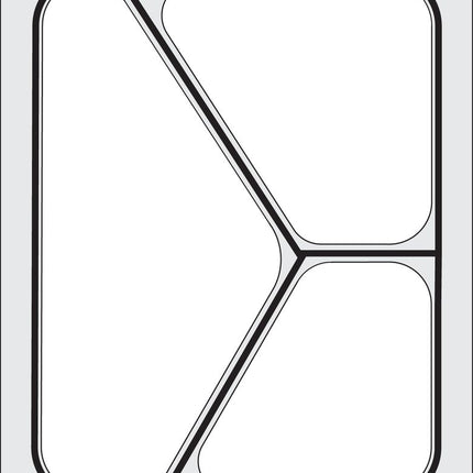 Traysealer matrix, HENDI, Driedelige container 227x178 mm