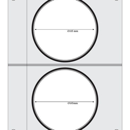 Traysealer matrix, HENDI, 2x soepcontainer 115 mm