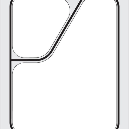 Traysealer matrix, HENDI, Tweedelige colt container colt 227x178 mm