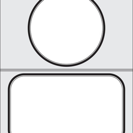 Traysealer matrix, HENDI, 2 containers (1x 178x113 mm, 1x 115 mm)