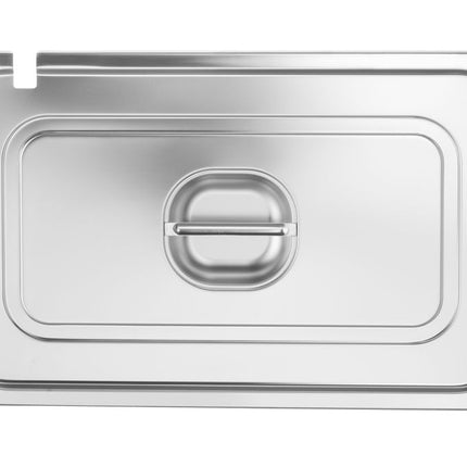Deksel voor GN containers met lepeluitsparing, HENDI, Profi Line, GN 1/1, 530x325mm