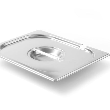 Deksel voor GN containers met lepeluitsparing, HENDI, Kitchen Line, GN 1/2, 265x325mm