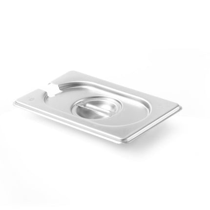 Deksel voor GN containers met lepeluitsparing, HENDI, Kitchen Line, GN 1/9, 176x108mm
