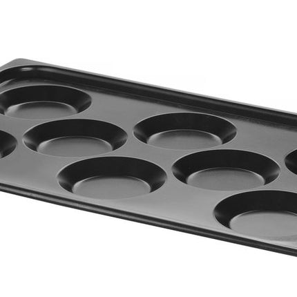 Bakplaat met antiaanbaklaag CONVECTOMAT EGGPLATE., HENDI, GN 1/1, Zwart, 530x325x(H)26mm