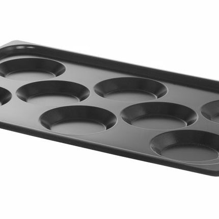 Bakplaat met antiaanbaklaag CONVECTOMAT EGGPLATE., HENDI, GN 1/1, Zwart, 530x325x(H)26mm
