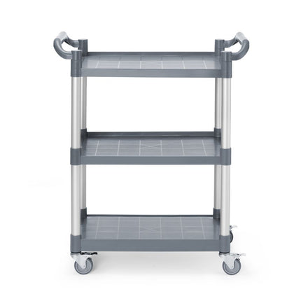 Serveerwagen van polypropyleen - 3 planken, klein , AmerBox, 800x420x(H)945mm
