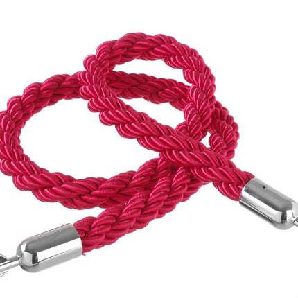 Afzetkoord, HENDI, rood met gepolijste haak, Rood, (L)1500mm