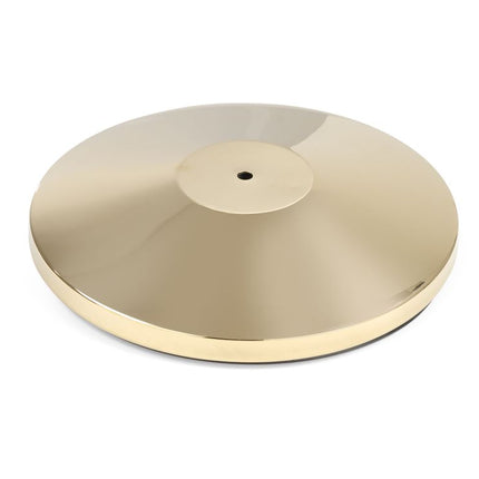 Afzetpaal met goudkleurige afwerking, HENDI, bodemplaat, âŒ€360x(H)65mm