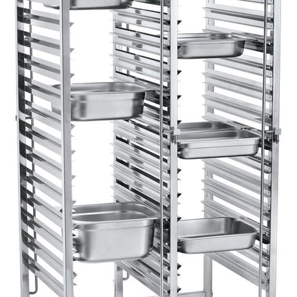 Dubbele regaalwagen - 30 x GN 1/1, HENDI, 798x610x(H)1710mm