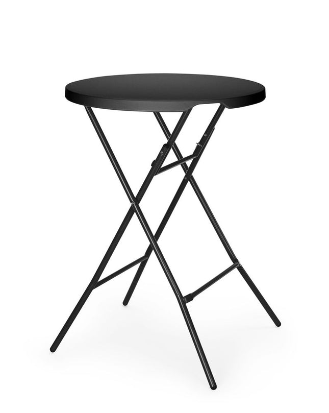 Statafel, AmerBox, Zwart, 800x(H)1100mm, Rond