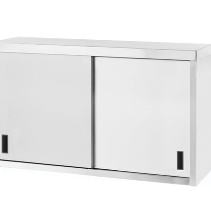 Wandkast â€“ gelast, met schuifdeuren, HENDI, Profi Line, 1000x300x(H)600mm