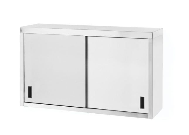 Wandkast â€“ gelast, met schuifdeuren, HENDI, Profi Line, 1000x300x(H)600mm