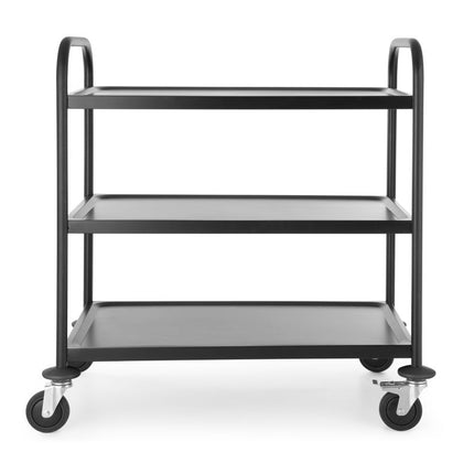 Serveerwagen mat zwart, HENDI, 905x585x(H)945mm