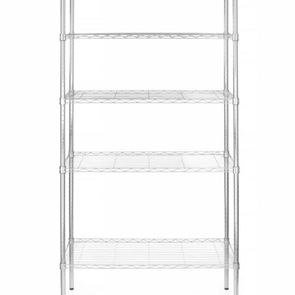Opbergrek met 5 schappen, HENDI, Chroom, 910x455x(H)1830mm