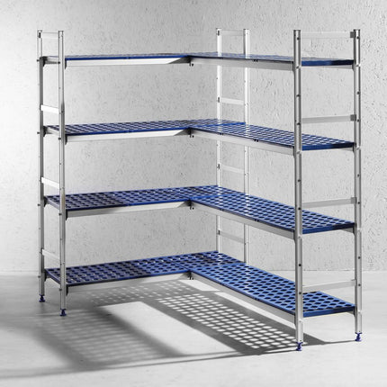 Aluminium opbergrek , HENDI, 1280x405x(H)1685mm