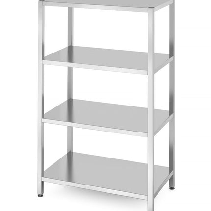 Opbergrek met 4 volledige planken â€“ geschroefd, HENDI, Kitchen Line, 1000x600x(H)1800mm