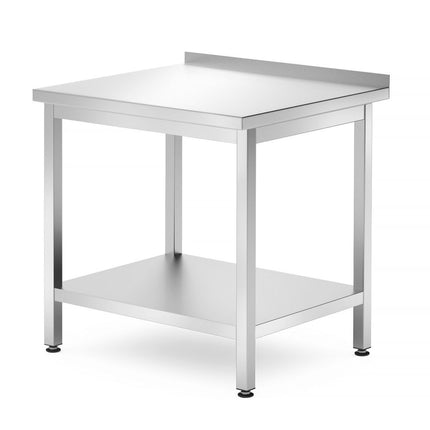 Wandtafel met plank â€“ geschroefd, diepte 700 mm, HENDI, Profi Line, 800x700x(H)850mm