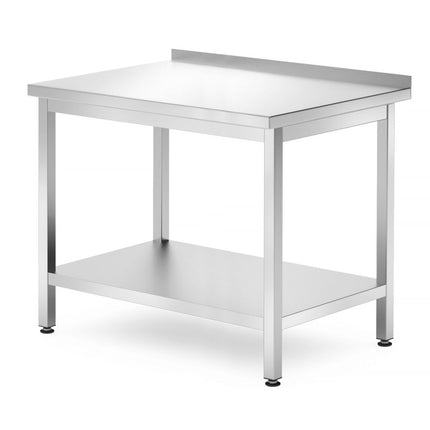 Wandtafel met plank â€“ geschroefd, diepte 700 mm, HENDI, Profi Line, 1000x700x(H)850mm