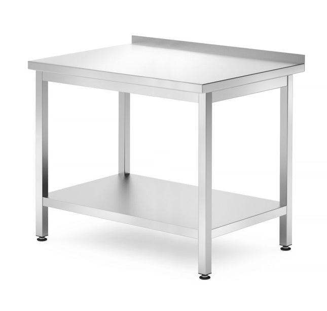 Wandtafel met plank â€“ geschroefd, diepte 700 mm, HENDI, Profi Line, 1000x700x(H)850mm