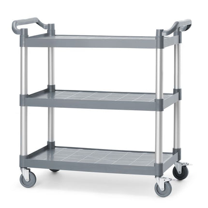 Serveerwagen polypropyleen met 3 bladen, groot, AmerBox, 1010x500x(H)960mm