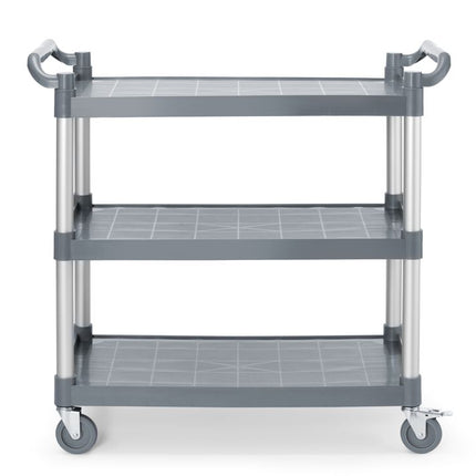 Serveerwagen polypropyleen met 3 bladen, groot, AmerBox, 1010x500x(H)960mm